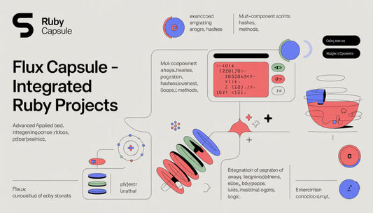 Diagram of Ruby Capsule Flux Capsule with various components and text on a white background